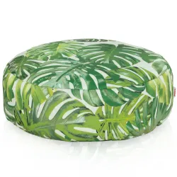 Round Footstool Pouffe - Outdoor Pro Waterproof