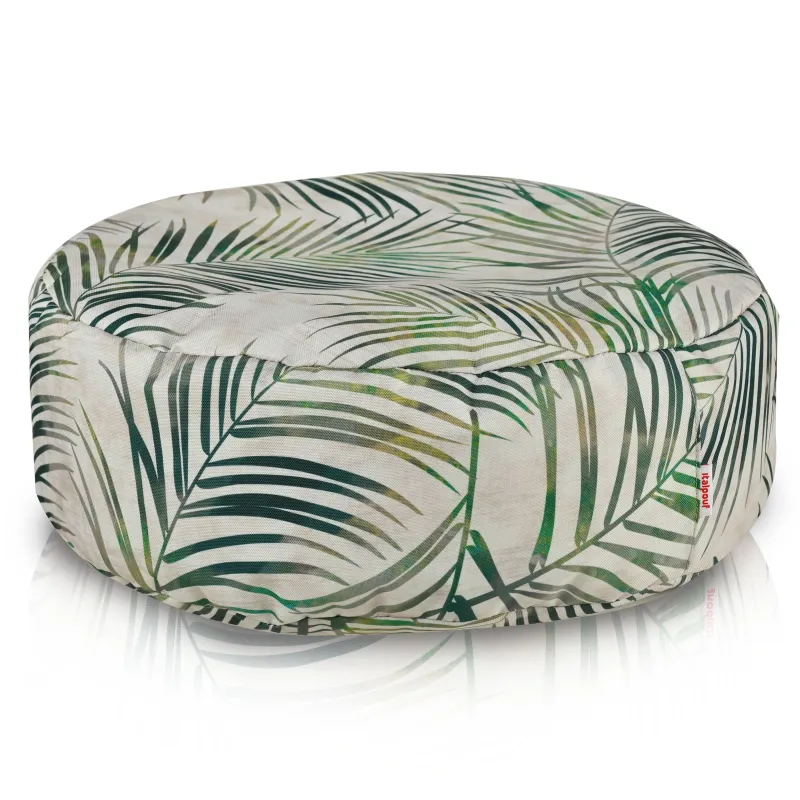 Round Footstool Pouffe - Outdoor Pro Waterproof