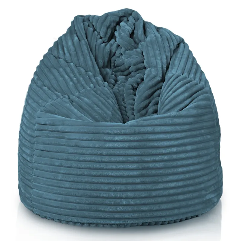 Giant Adult Bean Bag Chair XXL - Jumbo Cord Stripe – view 2