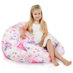 Kids Bean Bag Chair L - Premium Printed Fabric – view 14