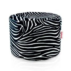 Round Cylinder Pouffe - Premium Printed Fabric