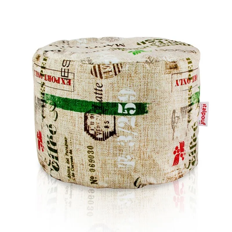 Versatile roller pouf in coffee for kids' playrooms