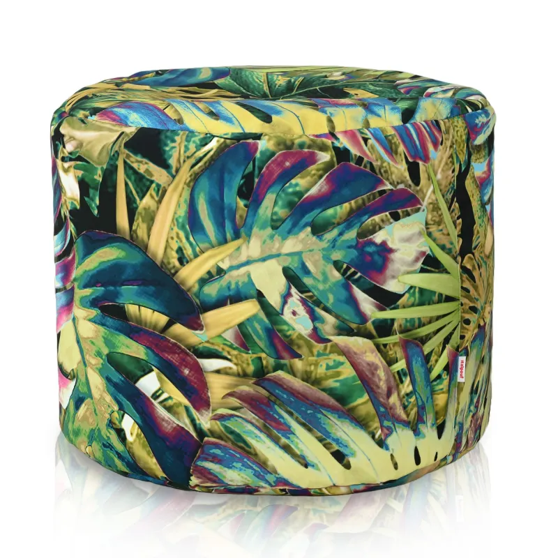 Round Cylinder Pouffe - Premium Printed Fabric – view 5