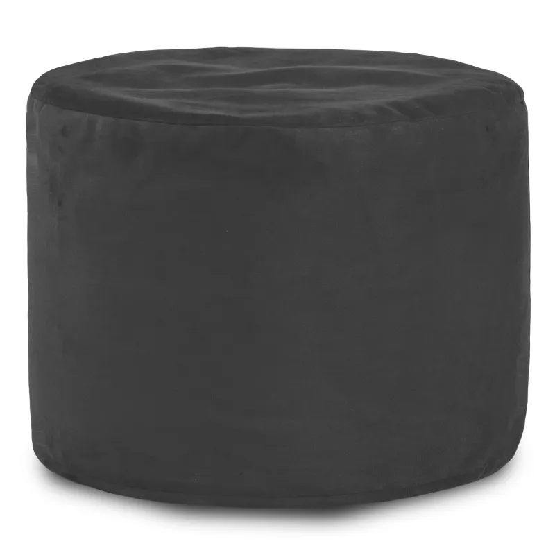Round Cylinder Pouffe - Soft Velvet – view 5