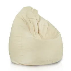 Giant Adult Bean Bag Chair XXL - Premium Natural Cotton - Undyed, Eco-friendly