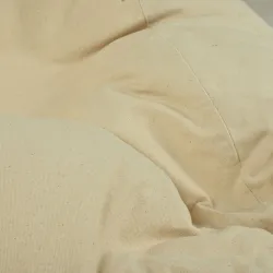 Giant Adult Bean Bag Chair XXL - Premium Natural Cotton - Undyed, Eco-friendly – view 5