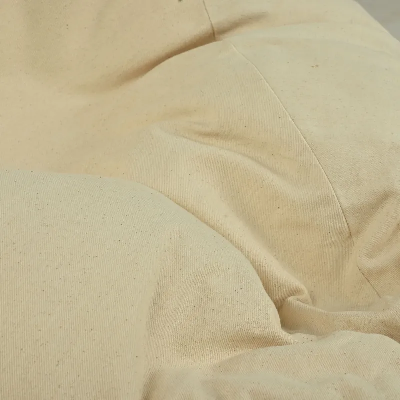 Giant Adult Bean Bag Chair XXL - Premium Natural Cotton - Undyed, Eco-friendly – view 5