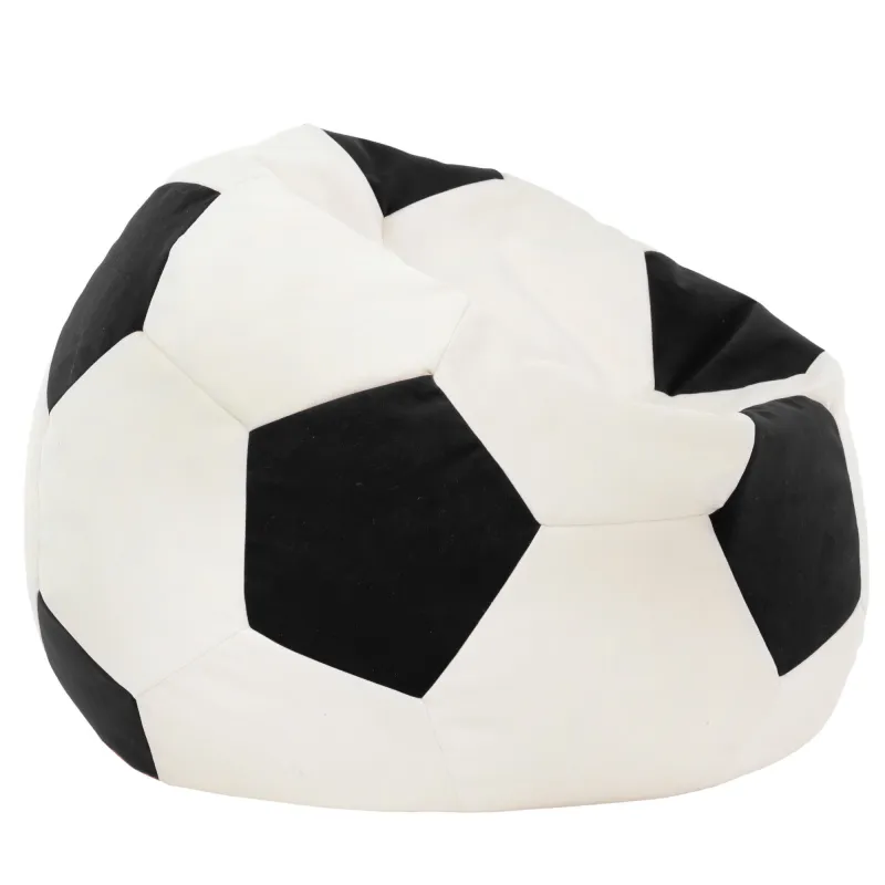 Giant Football Bean Bag Chair XXL - Soft Velvet – view 2