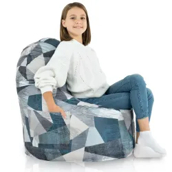 Porto Smart Bean Bag Floor Seat - Premium Printed Fabric – view 7