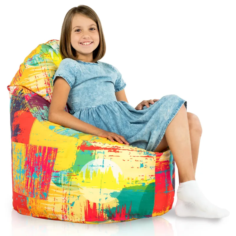 Porto Smart Bean Bag Floor Seat - Premium Printed Fabric – view 16