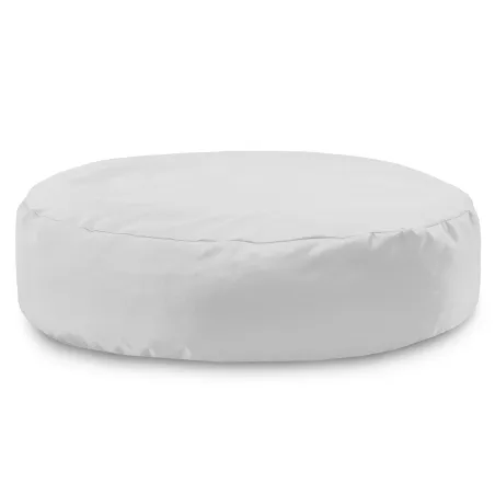White round outdoor pillow made of waterproof nylon