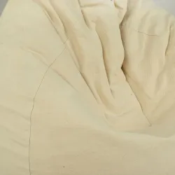 Large Bean Bag Chair XL - Premium Natural Cotton - Undyed, Eco-friendly – view 3
