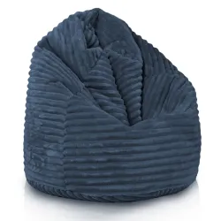 Kids Bean Bag Chair - Jumbo Corduroy Royal