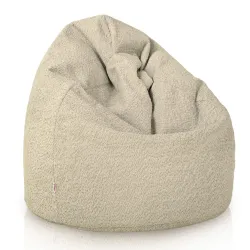 Kids Bean Bag Chair L - Teddy Boucle