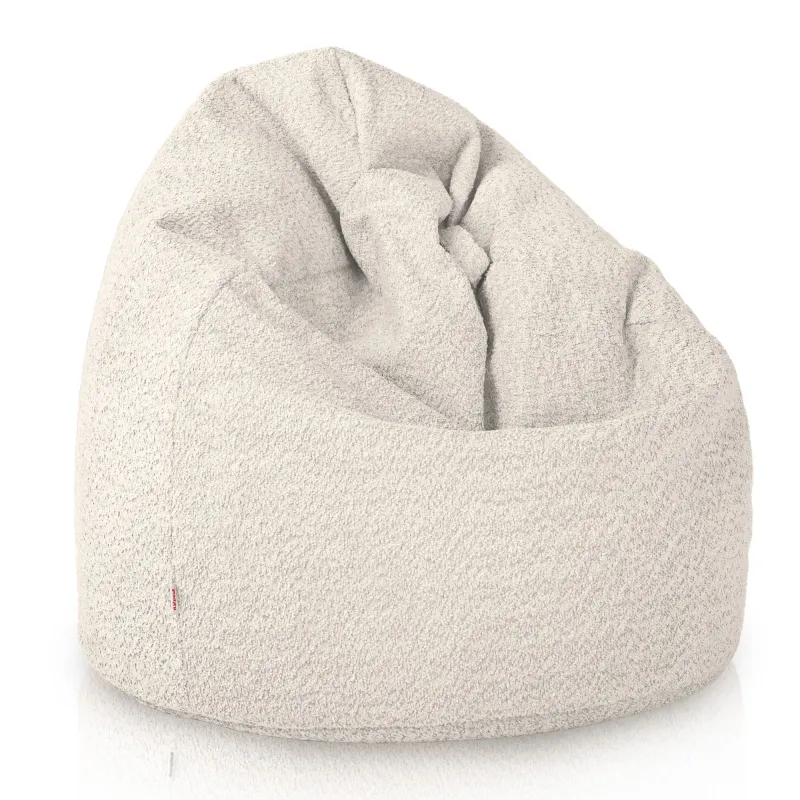 Kids Bean Bag Chair L - Teddy Boucle