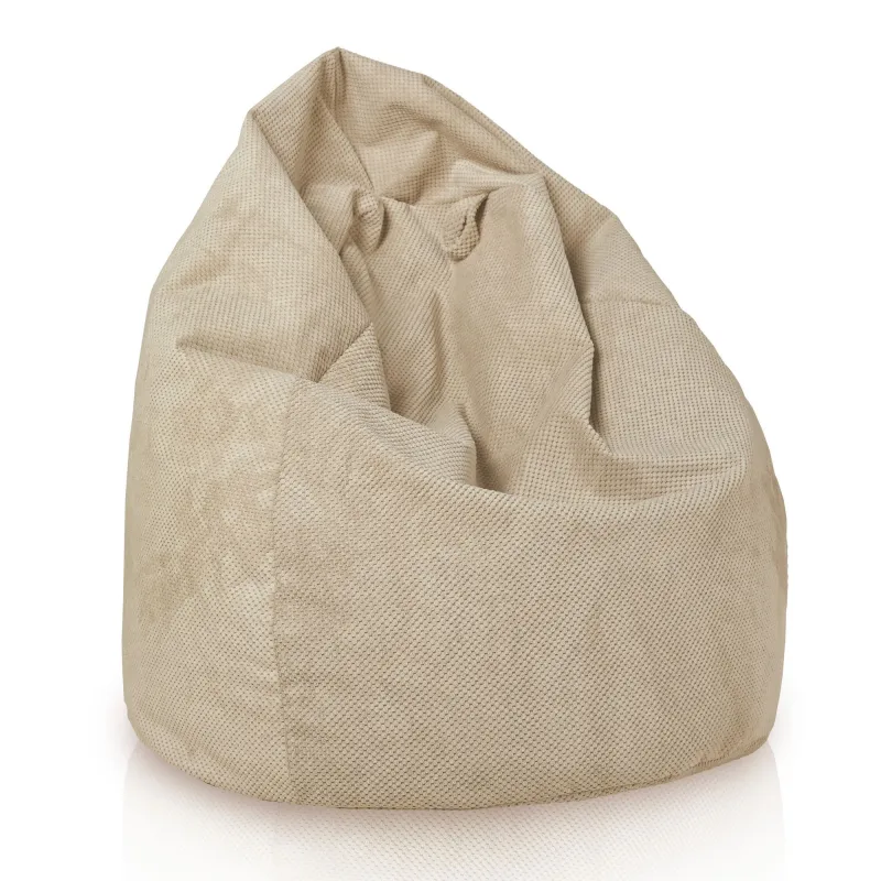 Large Bean Bag Chair XL - Dot Textured Velvet