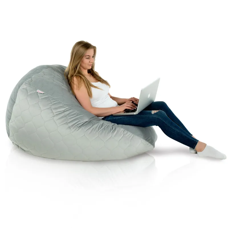 Giant Adult Bean Bag Chair XXL - Soft Velvet – view 38