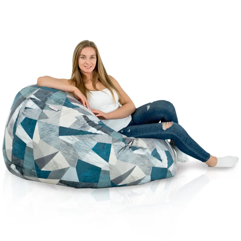 Giant Adult Bean Bag Chair XXL - Premium Printed Fabric – view 5