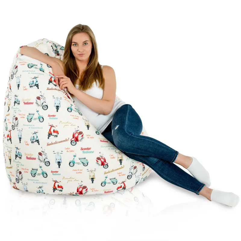 Giant Adult Bean Bag Chair XXL - Premium Printed Fabric – view 17