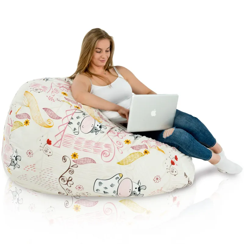 Giant Adult Bean Bag Chair XXL - Premium Printed Fabric – view 26