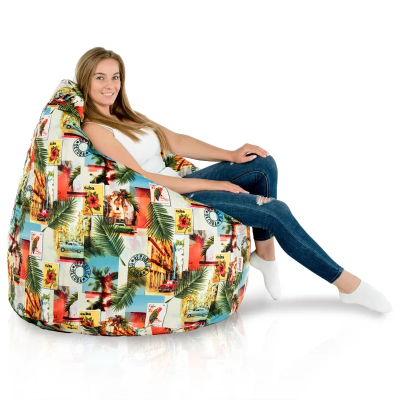 Giant Adult Bean Bag Chair XXL - Premium Printed Fabric – view 114