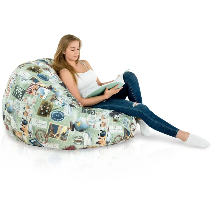 Giant Adult Bean Bag Chair XXL - Premium Printed Fabric – view 118