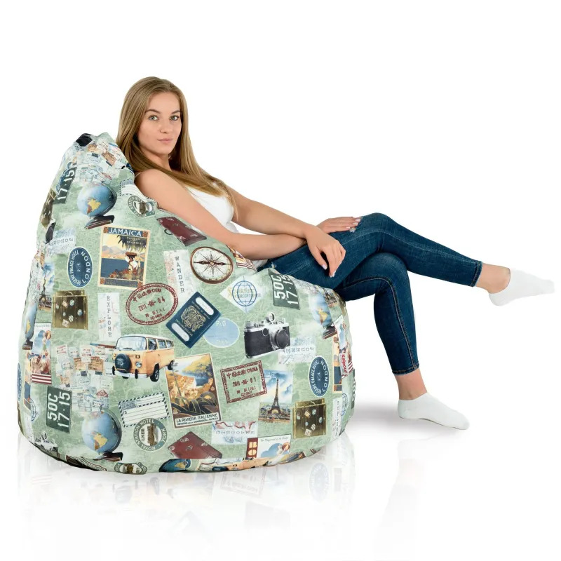 Giant Adult Bean Bag Chair XXL - Premium Printed Fabric – view 119