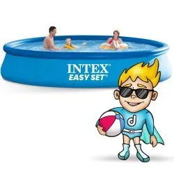 457 x 84 cm expandable garden pool set 15in1 INTEX 28158.
