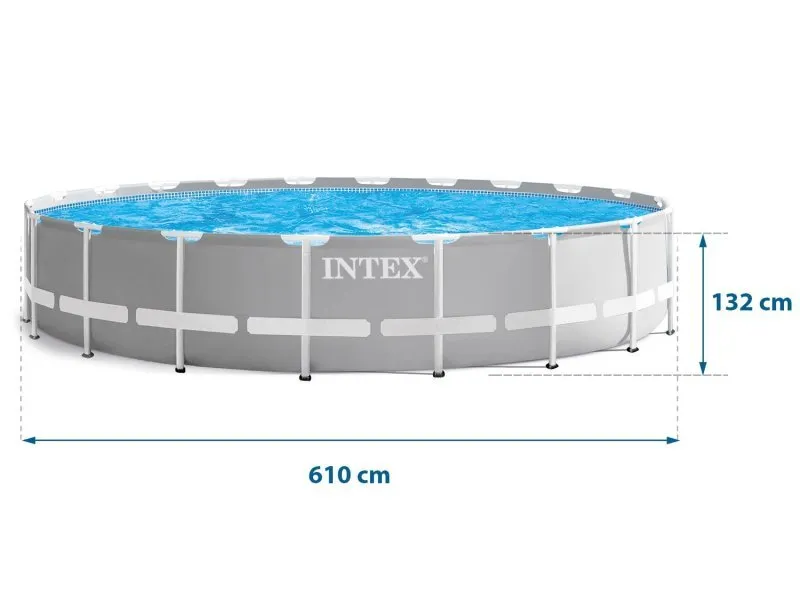 610 x 132 cm garden rack pool set 12-in-1 INTEX 26756.