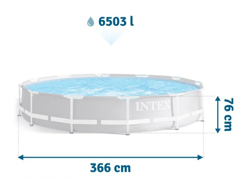 Frame garden pool 366 x 76 cm 9-in-1 set INTEX 26712