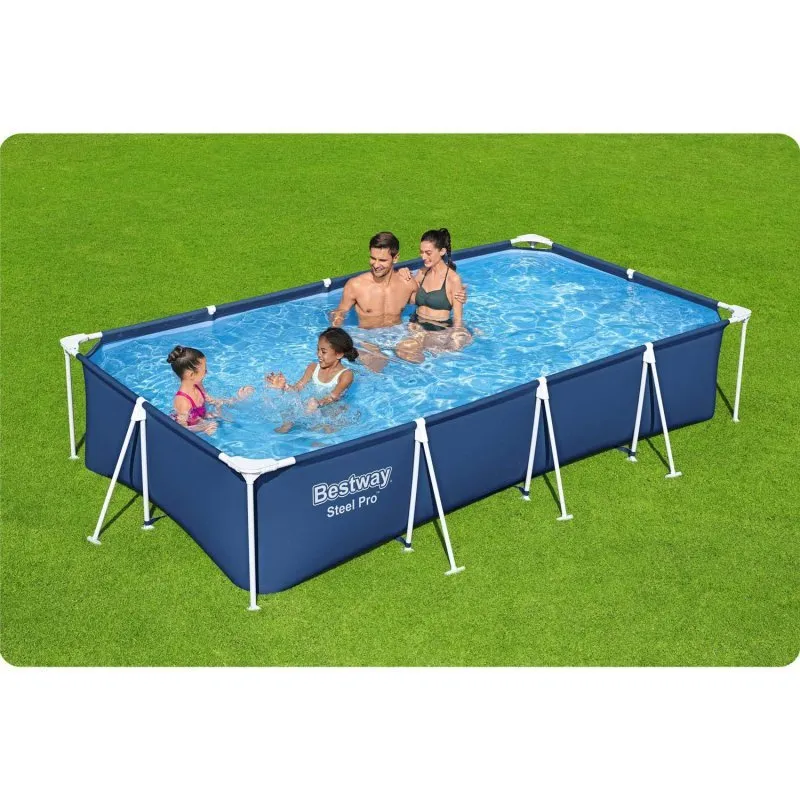 Racked garden pool 400 x 211 x 81 cm 15in1 Bestway 56405N.