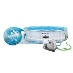 488 x 122 cm 18w1 Intex 26746 racked garden pool.