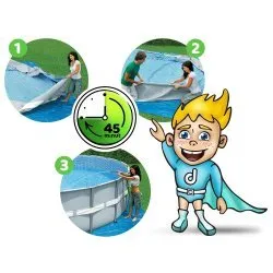 488 x 122 cm 18w1 Intex 26746 racked garden pool.