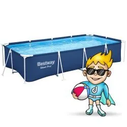 Racked garden pool 400 x 211 x 81 cm 4in1 Bestway 56405N.