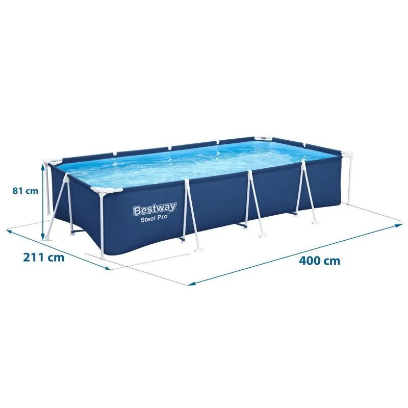 Racked garden pool 400 x 211 x 81 cm 4in1 Bestway 56405N.
