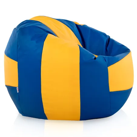 Classic XL bean bag with eco-leather cover for modern interiors