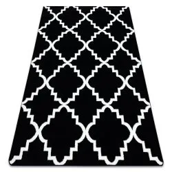 Carpet SKETCH - F343 black/cream trellis