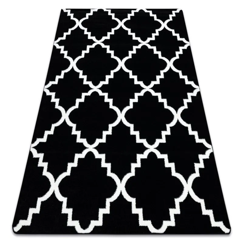 Carpet SKETCH - F343 black/cream trellis