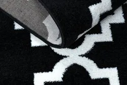 Carpet SKETCH - F343 black/cream trellis