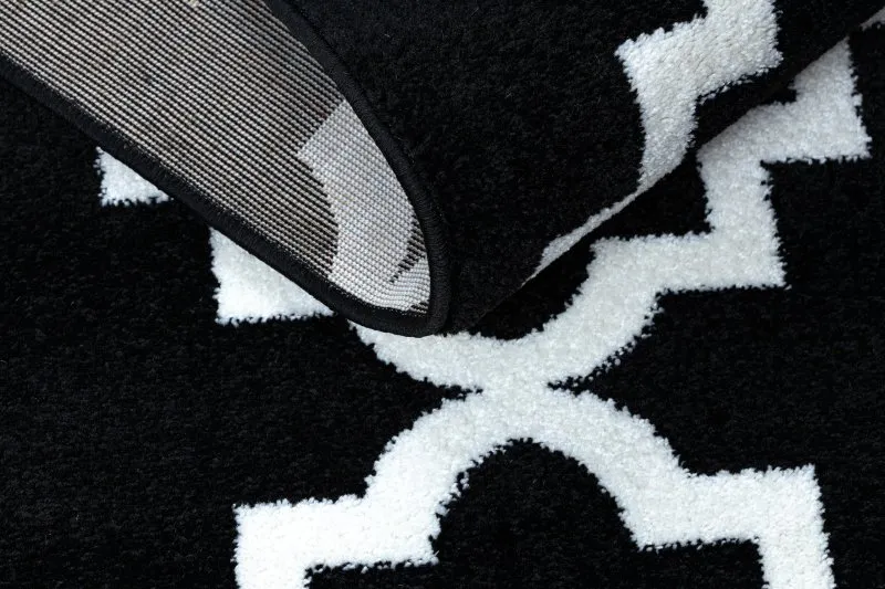 Carpet SKETCH - F343 black/cream trellis