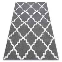 Carpet SKETCH - F343 grey /white trellis