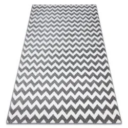 Carpet SKETCH - F561 grey/white - Zigzag