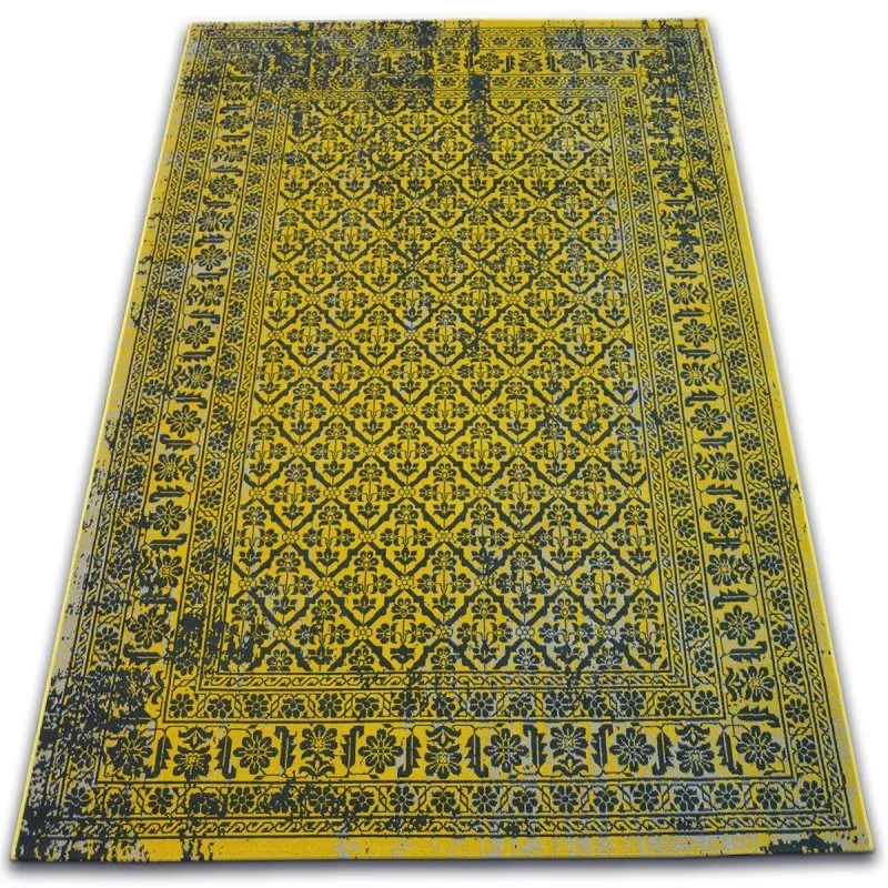 Carpet VINTAGE Flowers 22209/025 yellow