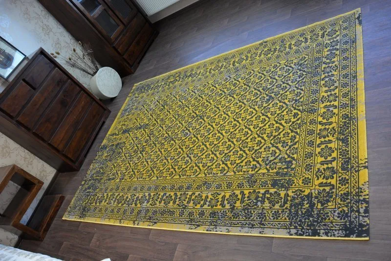Carpet VINTAGE Flowers 22209/025 yellow