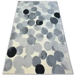 Carpet SCANDI 18461/752 - CIRCLE CIRCLES cream grey black