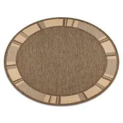 CARPET SIZAL CIRCLE FLOORLUX 20195 coffee / mais