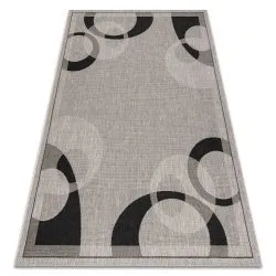 CARPET SISAL FLOORLUX 20078 silver / black