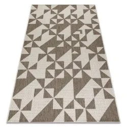 CARPET SIZAL FLOORLUX 20489 champagne / taupe TRIANGLES