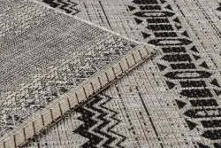 DYWAN SZNURKOWY SIZAL FLOORLUX 20510 srebrny / czarny