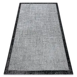 CARPET SIZAL FLOORLUX 20401 Frame silver / black 